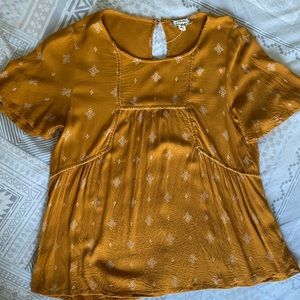 Mustard colored blouse